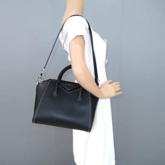 SOLD Givenchy Small Studded Black Antigona - Picture 8 of 8